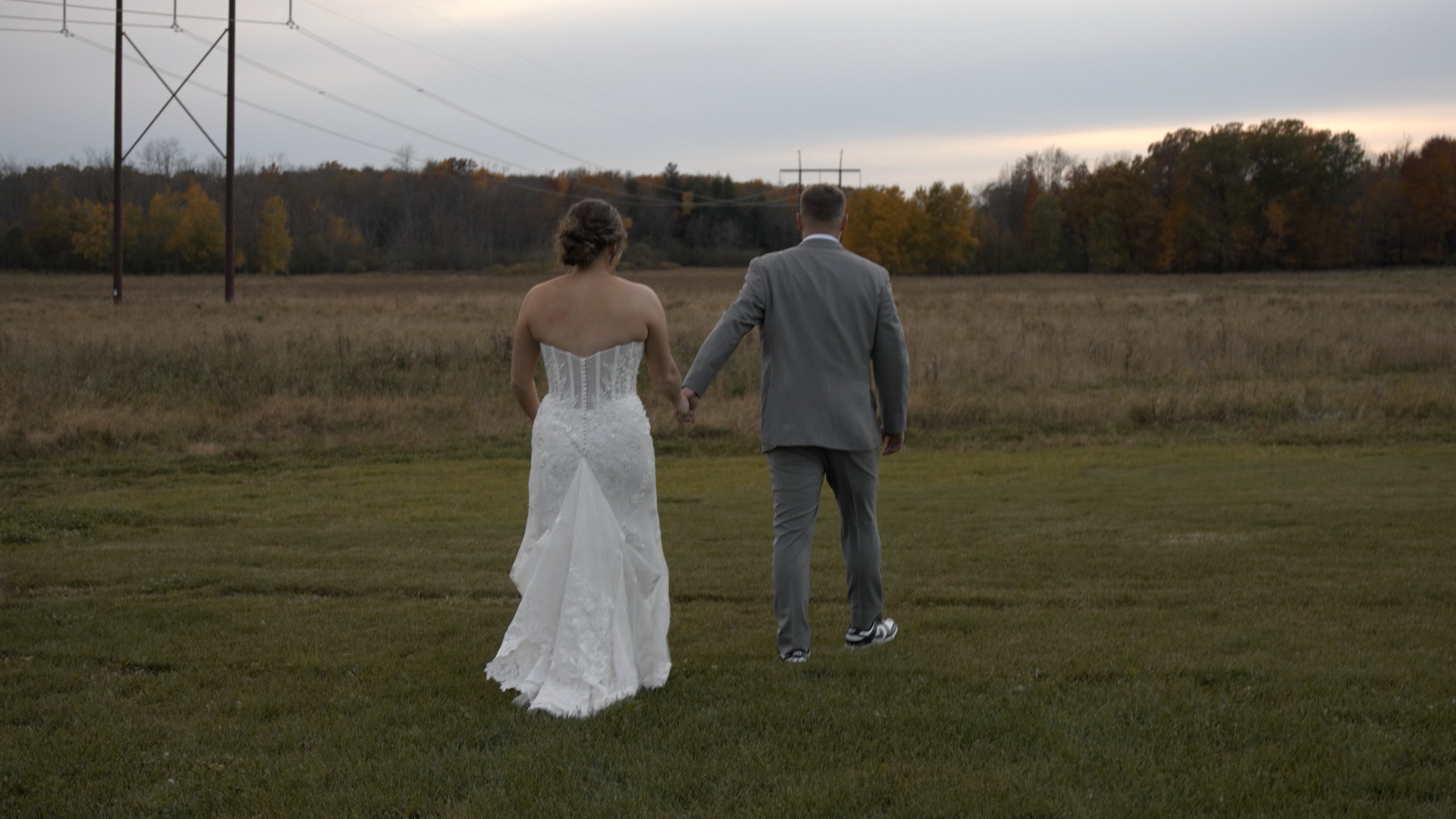 Still from a wedding film