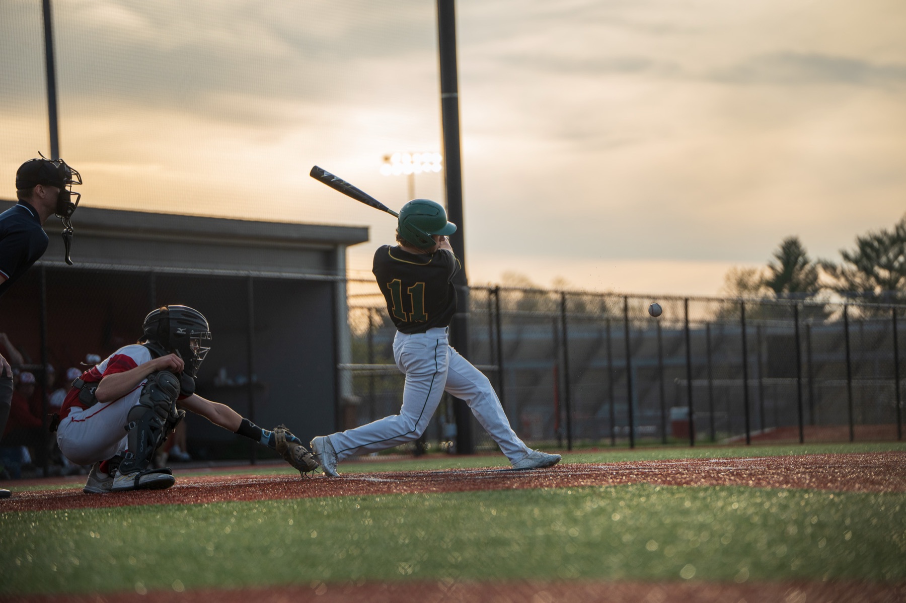 Baseball player during a game
